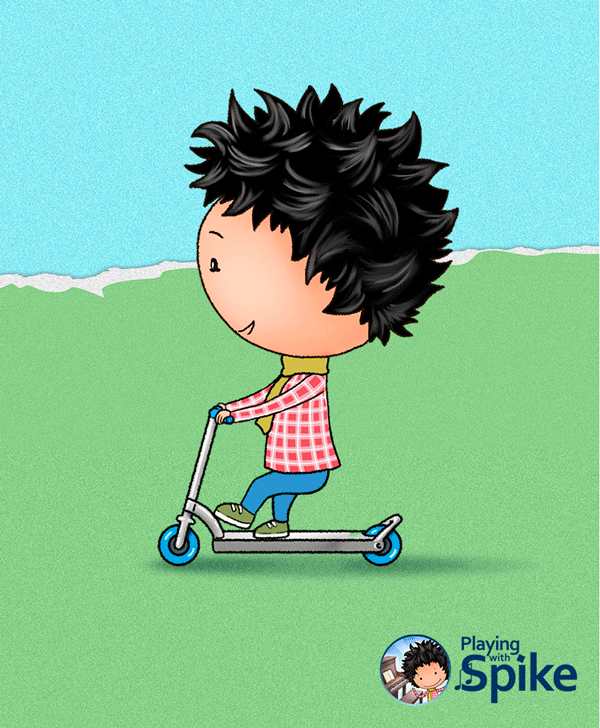 Animacion 2D infantil, Cartoon 2D animation, Playing with SPIKE