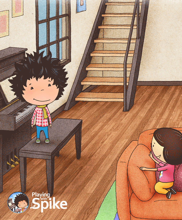 Animacion 2D infantil, Cartoon 2D animation, Playing with SPIKE