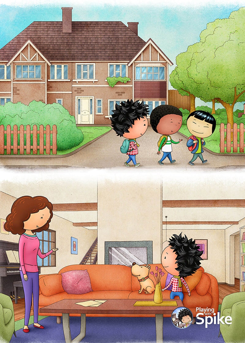 ilustradores juegos niños