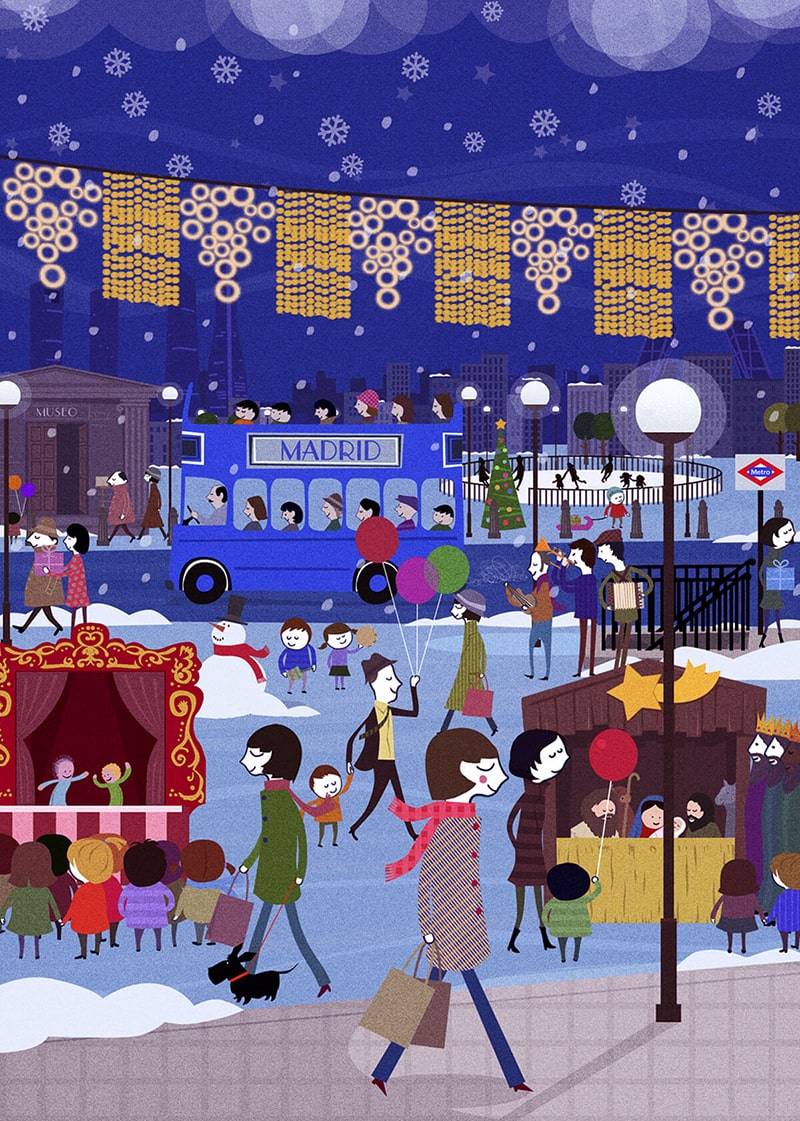 Ayuntamiento de Madrid | ilustradores creativos mapas