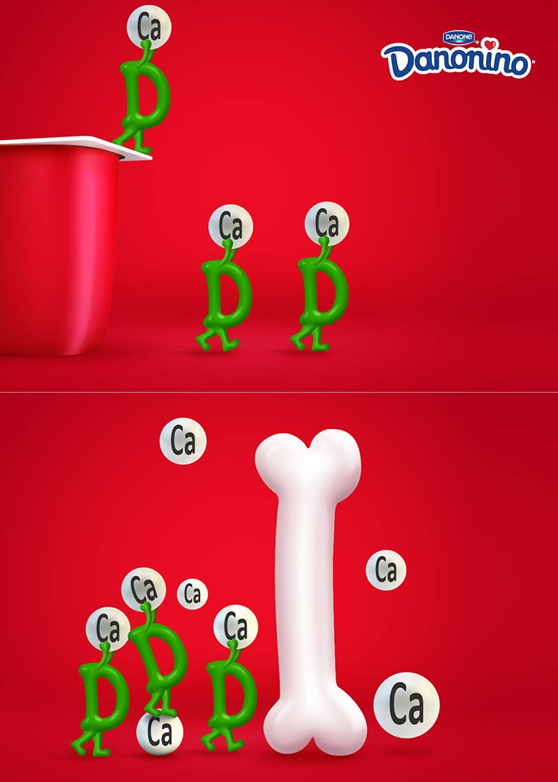 Danonino, Danone | concept art illustrators | 2D animatics | motion graphics