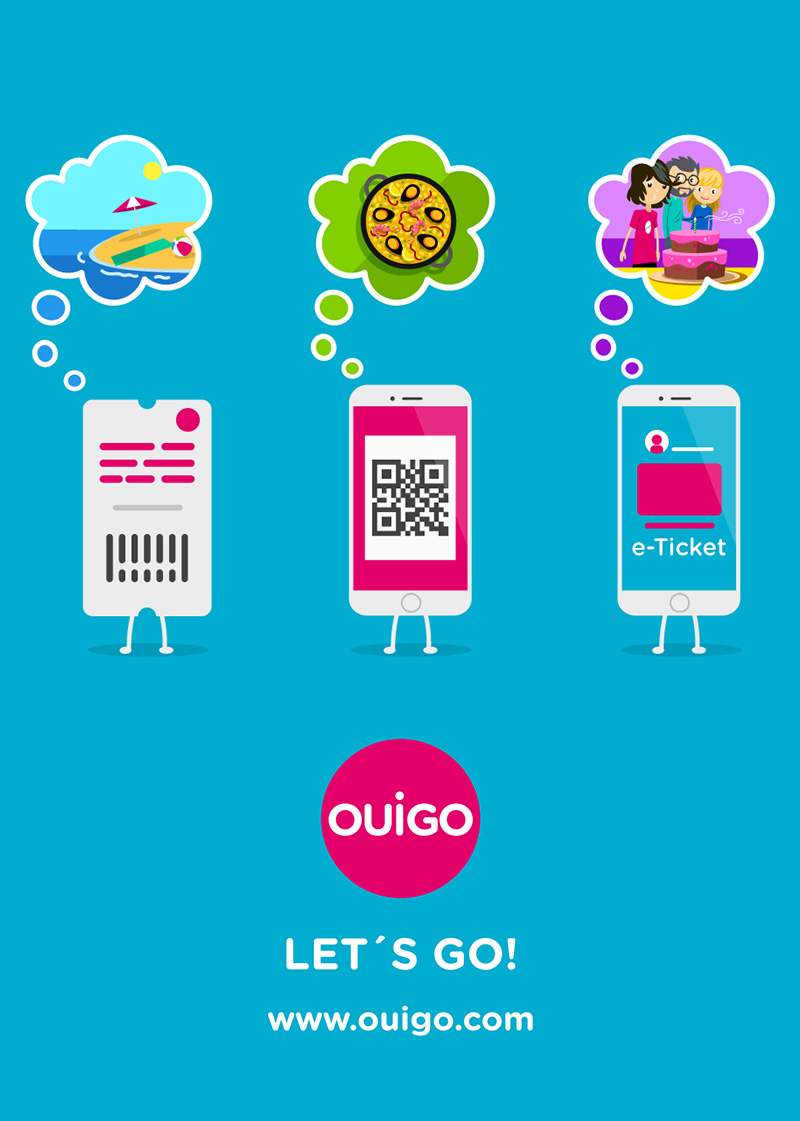 Ouigo | ilustrador motion graphics