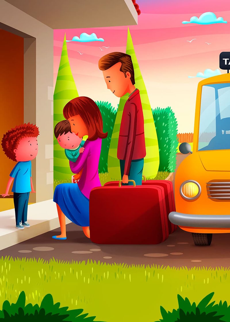 Ilustraciones cuento infantil escrito por Yulien Jimenez