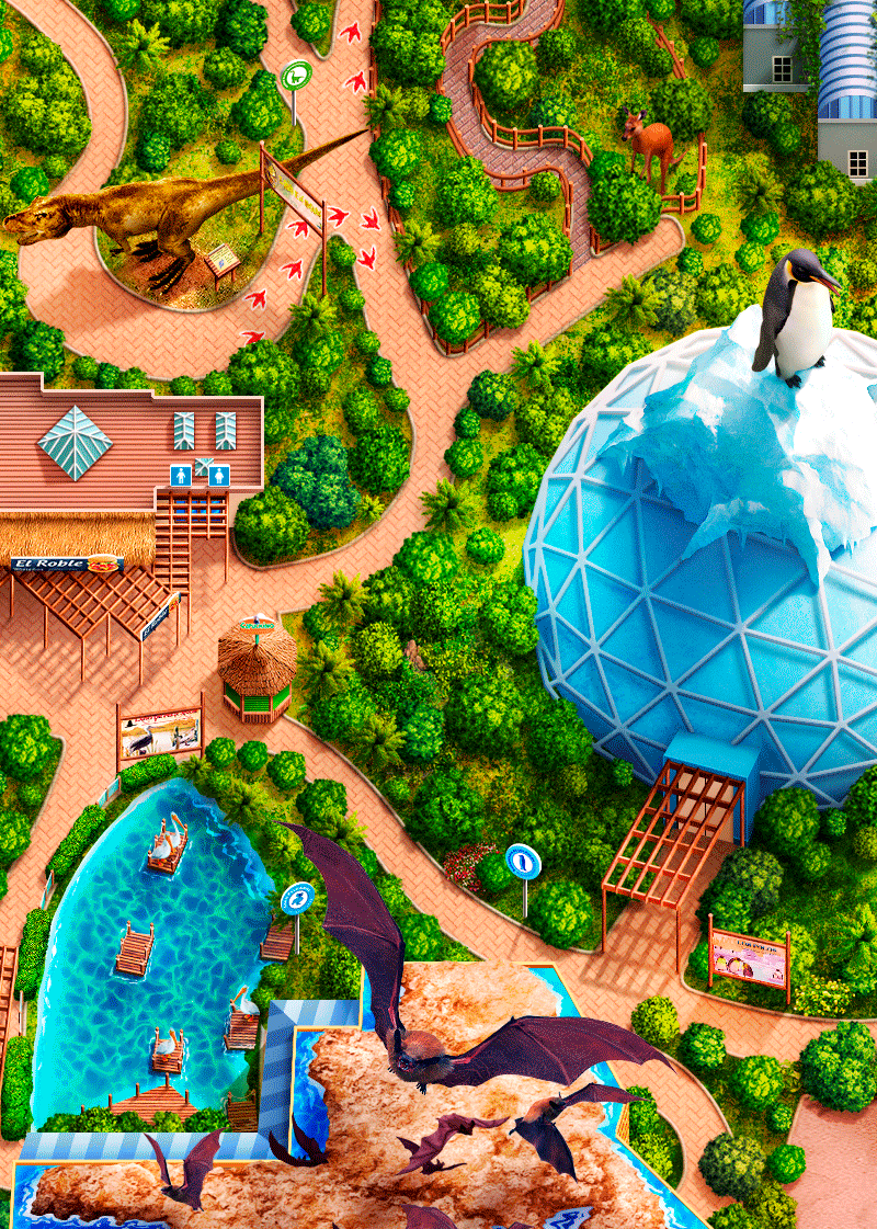 Mapa georreferenciado para Faunia, Parques Reunidos