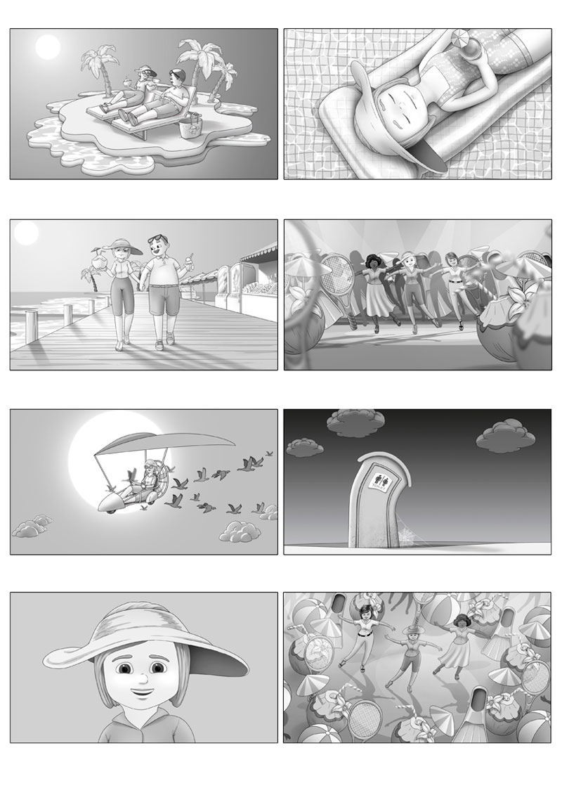 Ilustrador storyboards para Gemtesa, USA